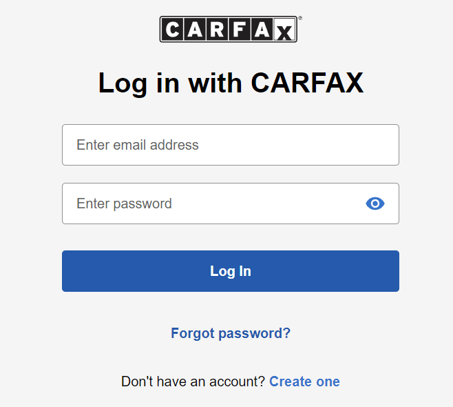 Carfax Login