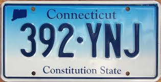 Connecticut License Plate