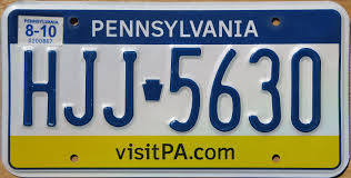 Pennsylvania License Plate