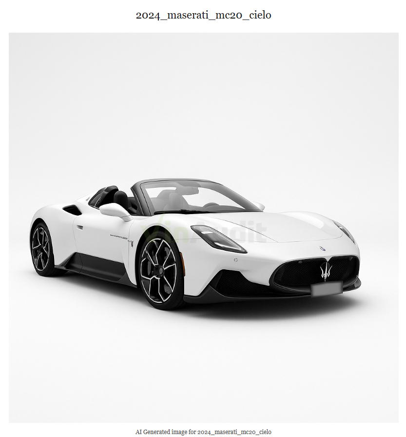 2024 Maserati MC20 Cielo Front Right